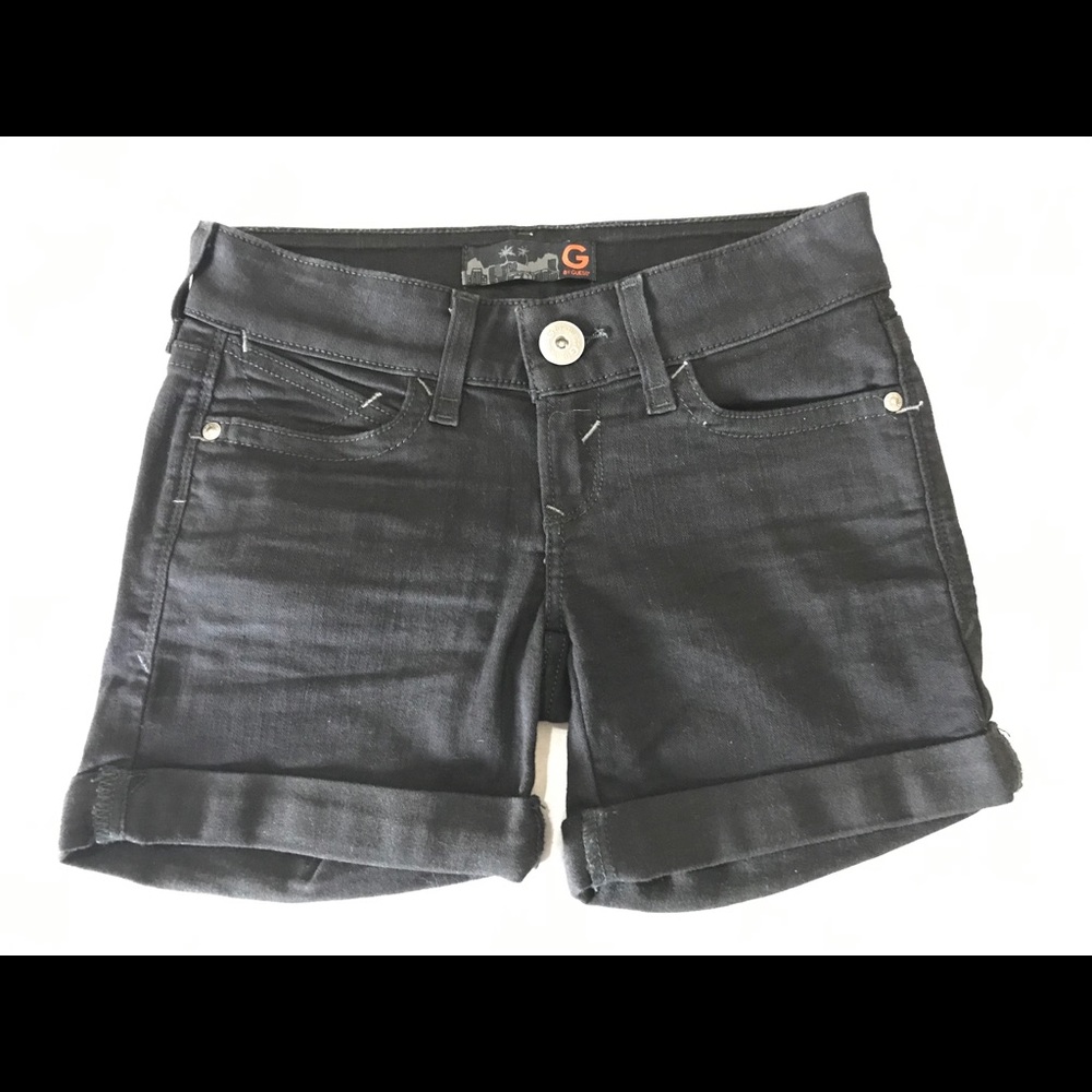 Guess black jean shorts size 24
